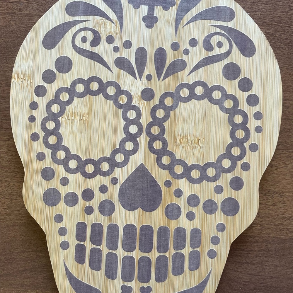 - Sugar skull cutting board